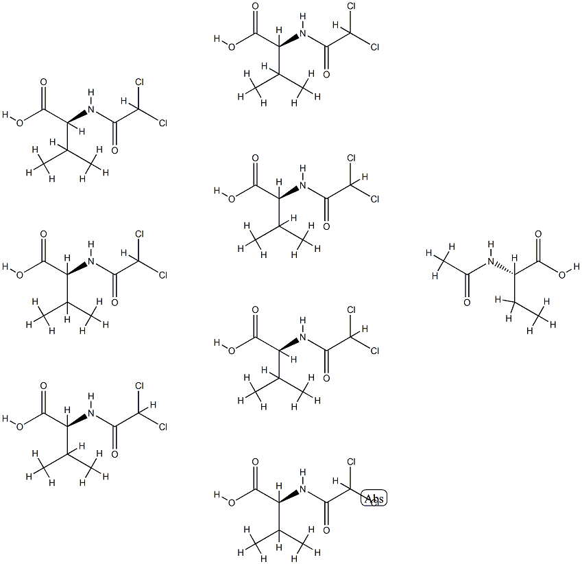 Valine,  N-(dichloroacetyl)-,  hydrate  (100:41)  (9CI) 结构式