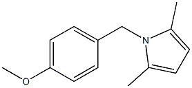 1H-Pyrrole,1-[(4-methoxyphenyl)methyl]-2,5-dimethyl-(9CI) 结构式