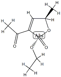 Ethanone, 1-[(2R,5R)-2-ethoxy-2,5-dihydro-5-methyl-2-oxido-1,2-oxaphosphol-3-yl]-, rel- (9CI) 结构式