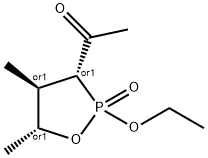 Ethanone, 1-[(3R,4R,5R)-2-ethoxy-4,5-dimethyl-2-oxido-1,2-oxaphospholan-3-yl]-, rel- (9CI) 结构式