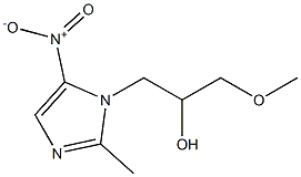 α-Methoxymethyl-2-methyl-5-nitro-1H-imidazole-1-ethanol 结构式