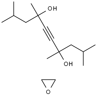 5-Decyne-4,7-diol, 2,4,7,9-tetramethyl-, polymer with oxirane 结构式