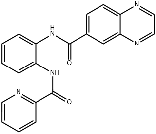 6-Quinoxalinecarboxamide,N-[2-[(2-pyridinylcarbonyl)amino]phenyl]-(9CI) 结构式