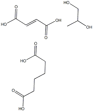 Hexanedioic acid, polymer with (2E)-2-butenedioic acid and 1,2-propanediol 结构式
