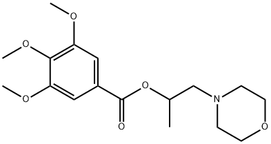 2-Morpholino-1-methylethyl=3,4,5-trimethoxybenzoate 结构式