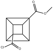甲基 4-(氯羰基)立方烷-1-甲酸基酯 结构式