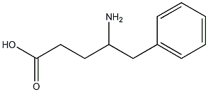 4-氨基-5-苯基戊酸 结构式