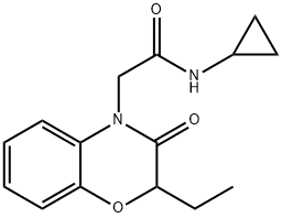 4H-1,4-Benzoxazine-4-acetamide,N-cyclopropyl-2-ethyl-2,3-dihydro-3-oxo-(9CI) 结构式