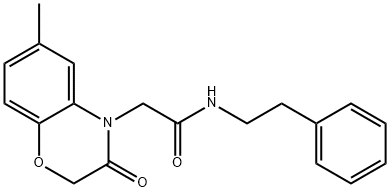 4H-1,4-Benzoxazine-4-acetamide,2,3-dihydro-6-methyl-3-oxo-N-(2-phenylethyl)-(9CI) 结构式