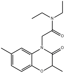 4H-1,4-Benzoxazine-4-acetamide,N,N-diethyl-2,3-dihydro-2,6-dimethyl-3-oxo-(9CI) 结构式