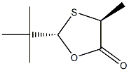 2α-tert-Butyl-4β-methyl-1,3-oxathiolan-5-one 结构式