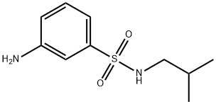 3-amino-N-isobutylbenzenesulfonamide 结构式