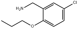 (5-chloro-2-propoxybenzyl)amine(SALTDATA: HCl) 结构式