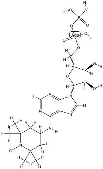 6-(2,2,6,6,-tetramethylpiperidine-1-oxyl)-adenosine diphosphate 结构式