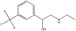 α-[(Ethylamino)methyl]-3-(trifluoromethyl)benzyl alcohol 结构式