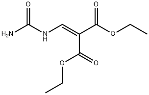 (脲基亚甲基)丙二酸二乙酯 结构式