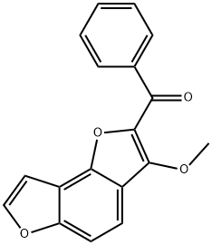 2-Benzoyl-3-methoxybenzo[1,2-b:3,4-b']difuran 结构式