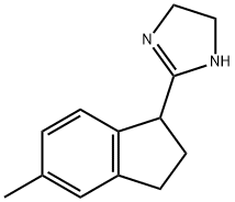 1H-Imidazole,2-(2,3-dihydro-5-methyl-1H-inden-1-yl)-4,5-dihydro-(9CI) 结构式