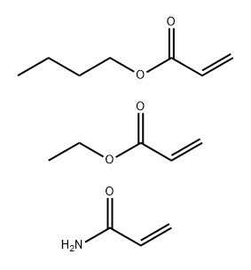 2-Propenoic acid, butyl ester, polymer with ethyl 2-propenoate and 2-propenamide 结构式