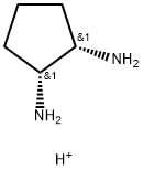 1,2-Cyclopentanediamine,conjugatediacid,(1R,2S)-rel-(9CI) 结构式