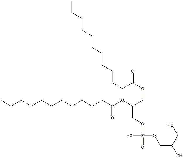 1,2-didodecanoyl-glycero-3-phosphocholine 结构式