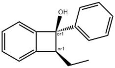 Bicyclo[4.2.0]octa-1,3,5-trien-7-ol, 8-ethyl-7-phenyl-, (7R,8S)-rel- (9CI) 结构式