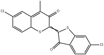 6,6'-Dichloro-4-methyl-Δ2,2'(3H,3'H)-bibenzo[b]thiophene-3,3'-dione 结构式