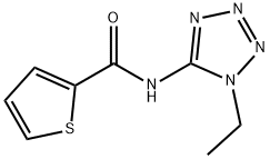 2-Thiophenecarboxamide,N-(1-ethyl-1H-tetrazol-5-yl)-(9CI) 结构式