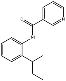 3-Pyridinecarboxamide,N-[2-(1-methylpropyl)phenyl]-(9CI) 结构式