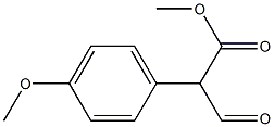 Benzeneacetic acid, .alpha.-forMyl-4-Methoxy-, Methyl ester 结构式