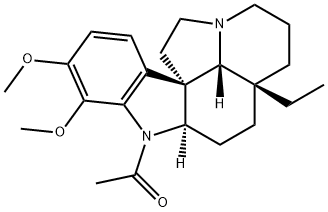 1-Acetyl-16,17-dimethoxyaspidospermidine 结构式