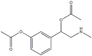 3-(Acetyloxy)-α-[(methylamino)methyl]benzyl=acetate 结构式