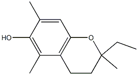 2H-1-Benzopyran-6-ol,2-ethyl-3,4-dihydro-2,5,7-trimethyl-(9CI) 结构式