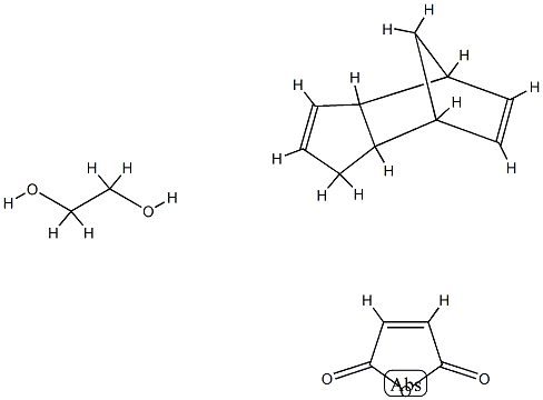 2,5-呋喃二酮与1,2-乙二醇和3A,4,7,7A-四氢-4,7-亚甲基-1H-茚的聚合物 结构式