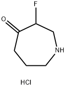 3-氟吖庚环-4-酮盐酸 结构式