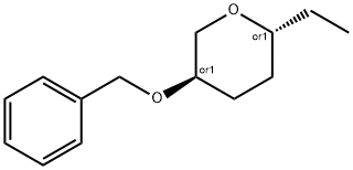 2H-Pyran,2-ethyltetrahydro-5-(phenylmethoxy)-,(2R,5R)-rel-(9CI) 结构式