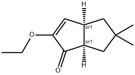 1(3aH)-Pentalenone,2-ethoxy-4,5,6,6a-tetrahydro-5,5-dimethyl-,(3aR,6aR)-rel-(9CI) 结构式