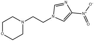 4-(2-(4-NITRO-1H-IMIDAZOL-1-YL)ETHYL)MORPHOLINE 结构式