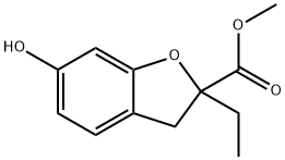 2-Benzofurancarboxylicacid,2-ethyl-2,3-dihydro-6-hydroxy-,methylester(9CI) 结构式