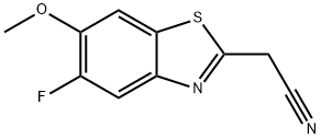 2-Benzothiazoleacetonitrile,5-fluoro-6-methoxy-(9CI) 结构式