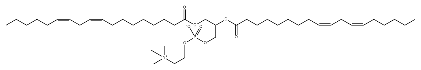 1,2-linoleoylphosphatidylcholine 结构式