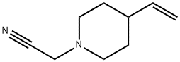 1-Piperidineacetonitrile,4-ethenyl-(9CI) 结构式