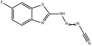 1-Triazene-1-carbonitrile,3-(6-fluoro-2-benzothiazolyl)-(9CI) 结构式