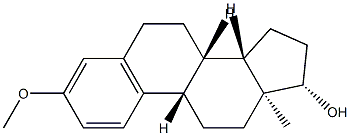 (8α)-3-Methoxyestra-1,3,5(10)-trien-17β-ol 结构式