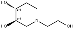 3,4-Piperidinediol,1-(2-hydroxyethyl)-,(3R,4R)-rel-(9CI) 结构式