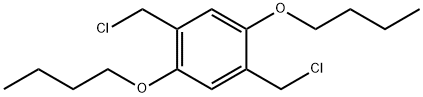 2,5-二(氯甲基)-1,4-二(丁氧基苯) 结构式