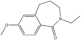 1H-2-Benzazepin-1-one,2-ethyl-2,3,4,5-tetrahydro-7-methoxy-(9CI) 结构式