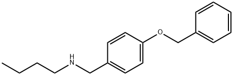 {[4-(benzyloxy)phenyl]methyl}(butyl)amine 结构式
