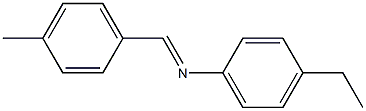 Benzenamine, 4-ethyl-N-[(4-methylphenyl)methylene]-, [N(E)]- (9CI) 结构式