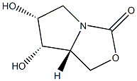 1H,3H-Pyrrolo[1,2-c]oxazol-3-one, tetrahydro-6,7-dihydroxy-, (6R,7S,7aR)-rel- (9CI) 结构式